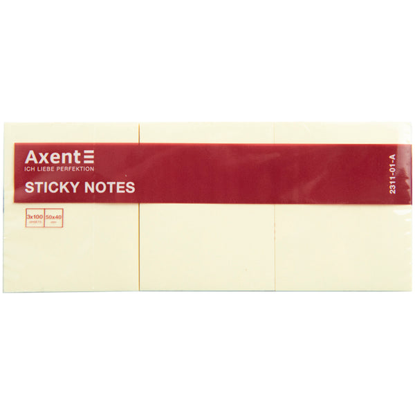 Sticky notes Axent 2311-01-A, 50x40mm