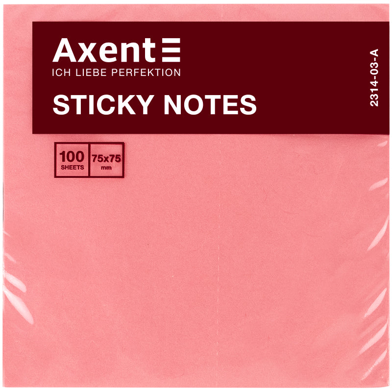 Sticky notes Axent 2314-03-A, 75x75mm