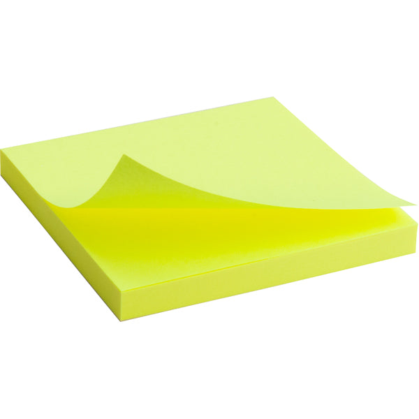 Sticky notes Axent 2414-01-A, 75x75mm, 80sheets, neon yellow