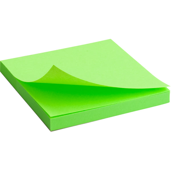 Sticky notes Axent 2414-12-A, 75x75mm, 80sheets, neon green