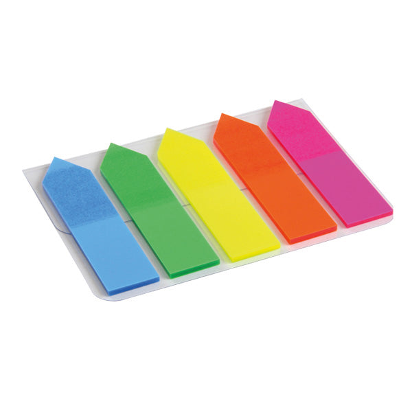 Page markers Axent 2440-02-A, plastic, neon 5х12х50 mm,125 pcs, arrow flags