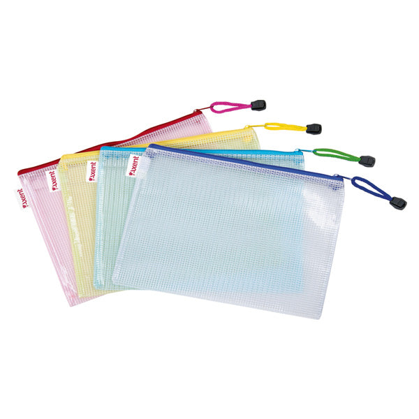 Zipper folder А4, clear, assorted