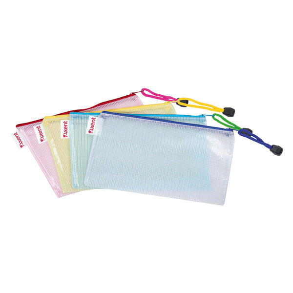 Envelope-folder with a zipper Axent 1408-00-A, DL, clear, assorted