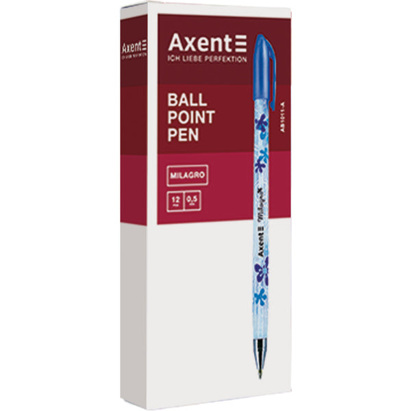 Ballpoint pen Axent Milagro AB1011-02-A, 0,5 mm, blue