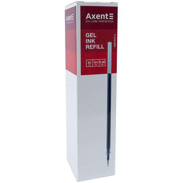 Gel ink pen refill Axent AGR1016-02-A, 0,38 mm, 131mm, blue