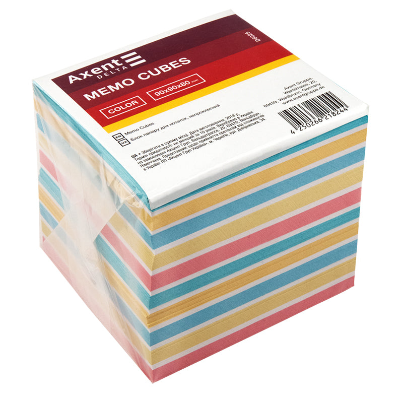 Note paper  Delta "COLOR" D8025, 90Х90Х80mm, unglued