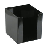 Cube paper holder Delta D4005-01, 90x90x90 mm, black