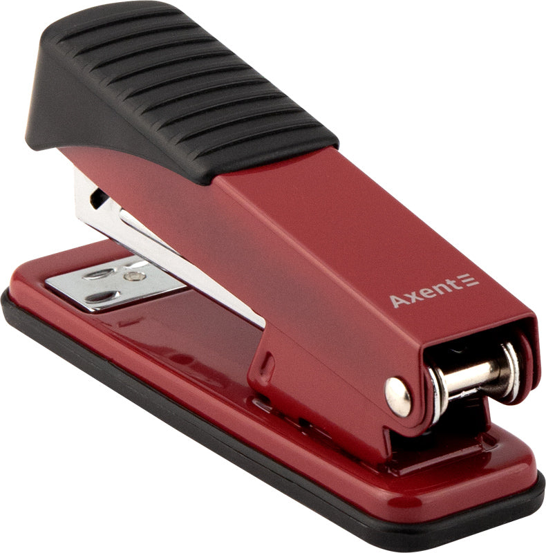 Stapler Axent Exakt-2 4925-06-A, metal, №24/6, 25 sheets, red