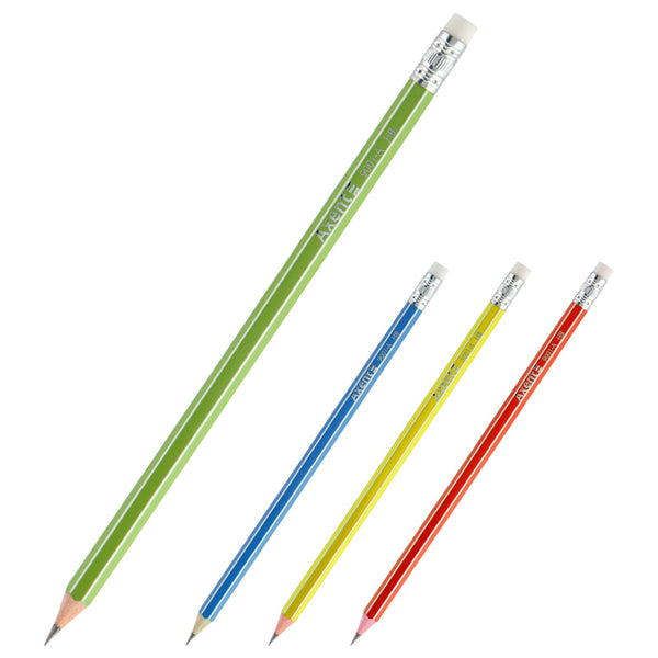 Graphite pencil with eraser Axent 9001-A, НВ, 2.2 mm