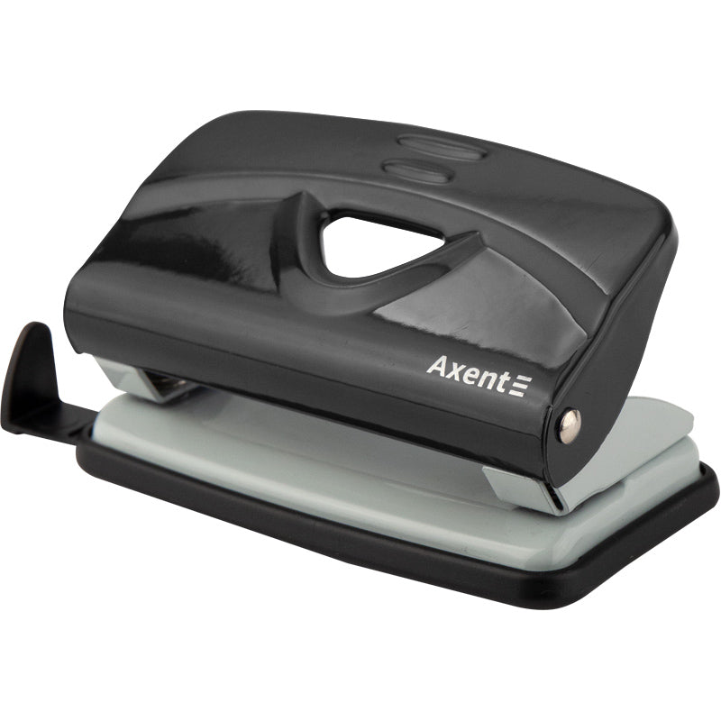 Hole punch Axent Exakt-2 3910-01-A, metal, 10sheets, black