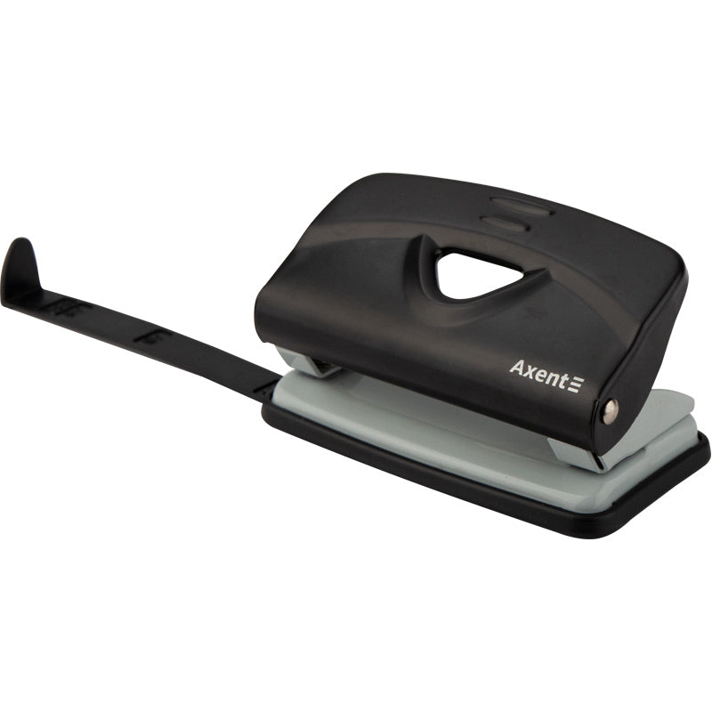 Hole punch Axent Exakt-2 3910-01-A, metal, 10sheets, black