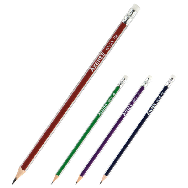 Ołówek grafitowy z gumką Axent 9003-A, НВ, 2.2 mm