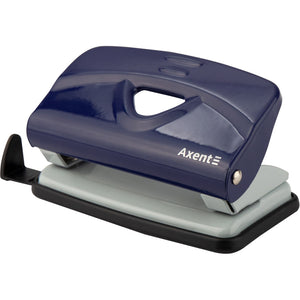 Dziurkacz Axent Exakt-2 3910-02-A, metalowy, 10 kartek, niebieski