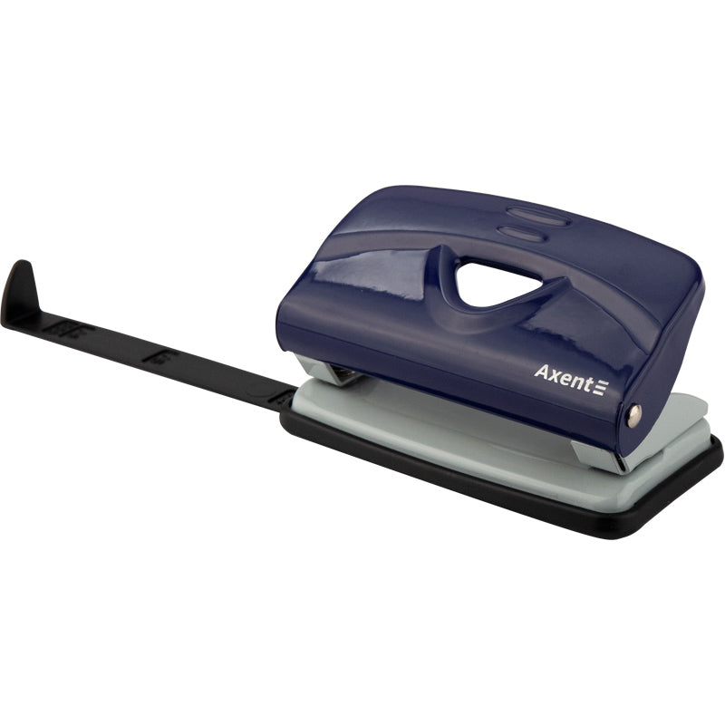 Hole punch Axent Exakt-2 3910-02-A, metal, 10 sheets, blue