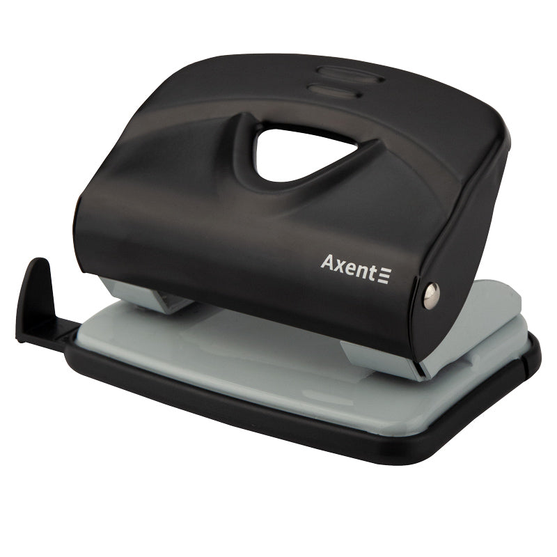 Hole punch Axent Exakt-2 3920-01-A, metal, 20 sheets, black