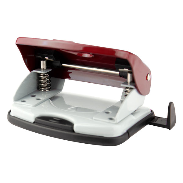 Hole punch Axent Exakt-2 3920-06-A, metal, 20 sheets, red