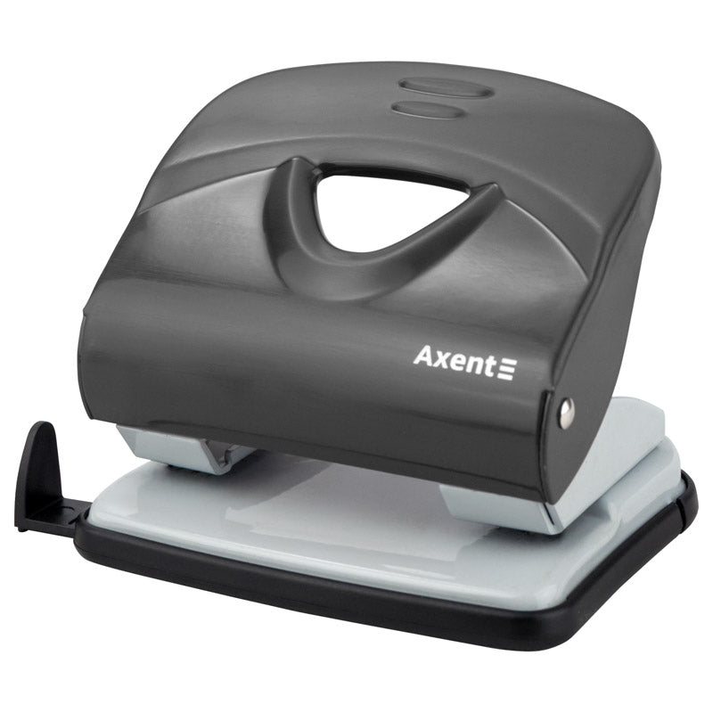 Hole punch Axent Exakt-2 3930-01-A metal, 30 sheets, black