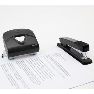 Dziurkacz Axent Exakt-2 3930-01-A, metalowy, 30 kartek, czarny