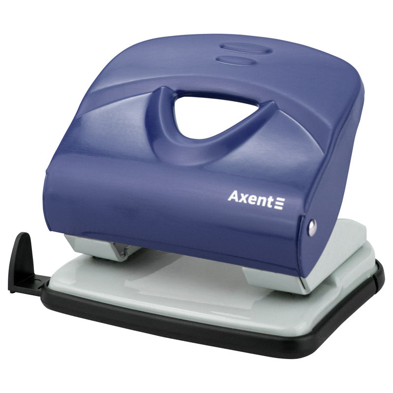Hole punch Axent Exakt-2 3930-02-A, metal, 30 sheets, blue