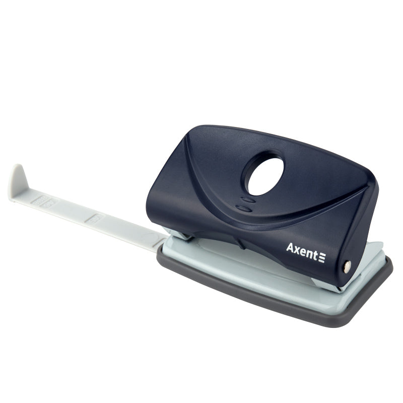 Hole punch Axent Welle-2 3810-02-A, plastic top, 10 sheets, blue 