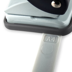 Hole punch Axent Welle-2 3810-02-A, plastic top, 10 sheets, blue 