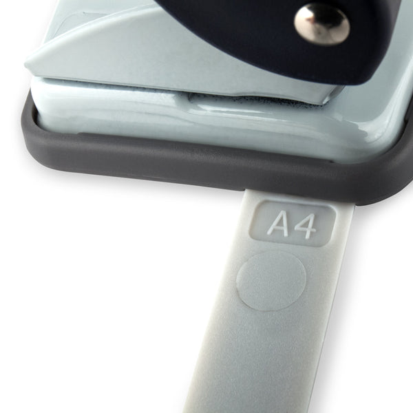 Hole punch Axent Welle-2 3810-02-A, plastic top, 10 sheets, blue 