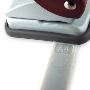 Dziurkacz Axent Welle-2 3810-06-A, plastikowy, 10 kartek, czerwony