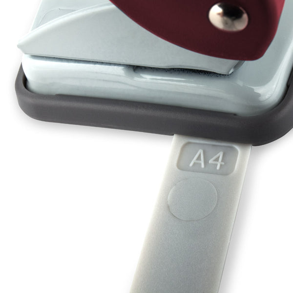 Dziurkacz Axent Welle-2 3810-06-A, plastikowy, 10 kartek, czerwony