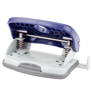 Hole punch Axent Welle-2 3820-02-A, plastic top, 20 sheets, blue