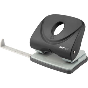 Dziurkacz Axent Welle-2 3830-01-A, plastikowy, 30 kartek, czarny