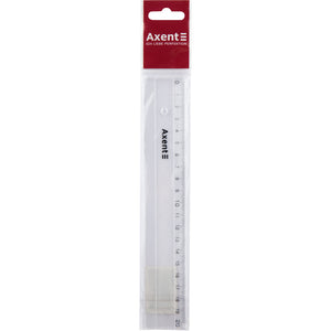 Ruler Axent 7320-A, plastic, 20cm, clear