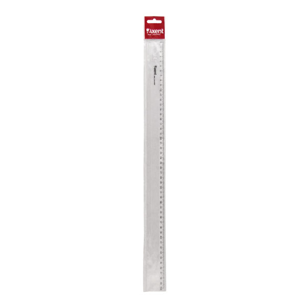 Ruler Axent 7350-A, plastic, 50cm, clear