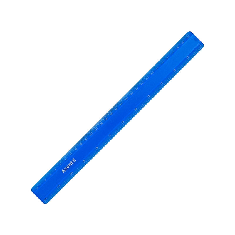 Ruler Axent 7530-02-A, 30 cm, plastic, blue