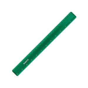 Ruler Axent 7530-025-A, 30 cm, plastic, green