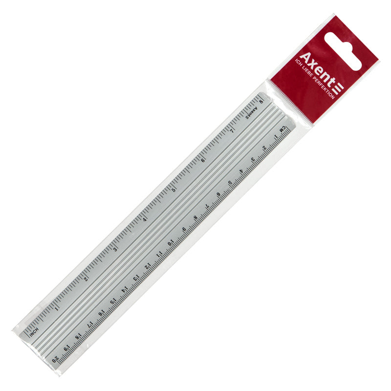 Ruler Axent 7420-A, aluminum, 20cm