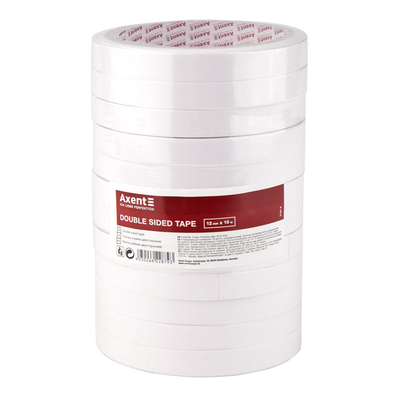 Scotch tape Axent 3100-A, double-sided, 12mm*10m