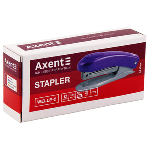 Stapler Axent Welle-2 4813-11-A, plastic, №10, 12 sheets, violet