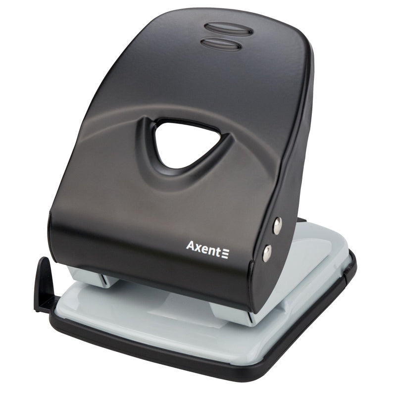 Hole punch Axent Exakt-2 3940-01-A, metal, 40sheets, black