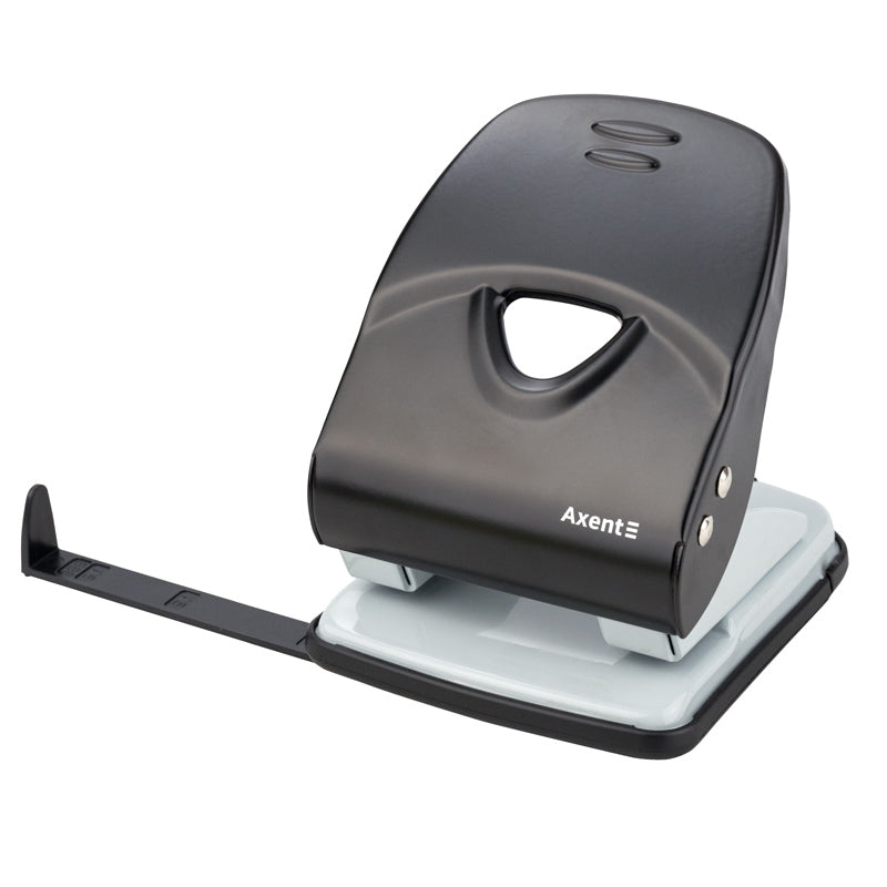 Hole punch Axent Exakt-2 3940-01-A, metal, 40sheets, black