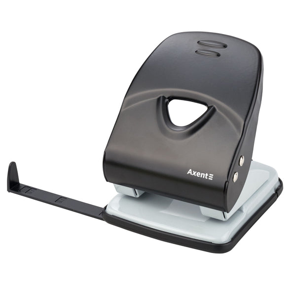 Dziurkacz Axent Exakt-2 3940-01-A, metalowy, 40 kartek, czarny
