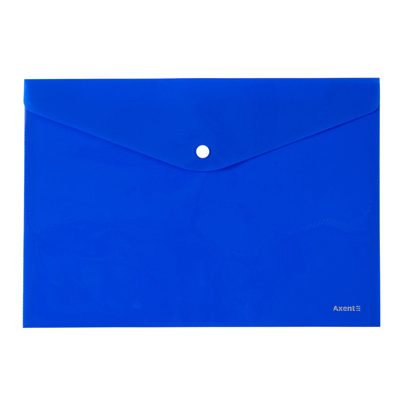 Folder with button Axent 1412-22-A, А4,  nontransparent , blue