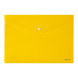 Folder with button Axent 1412-26-A, A4, non-transparent yellow