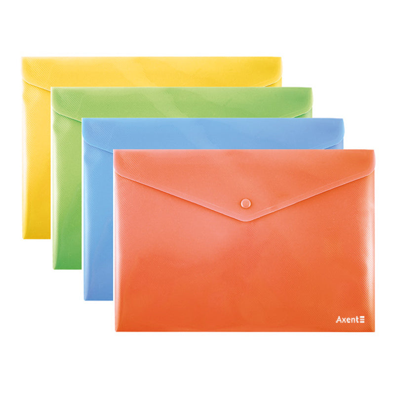 Button folder Axent 1413-20-A, B5+, nontransparent, assorted