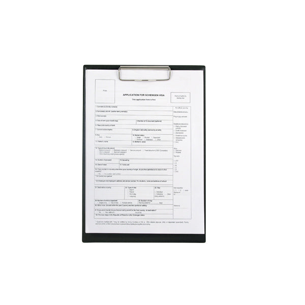 Clipboard Axent Delta D2510-01, A4, plastic, black