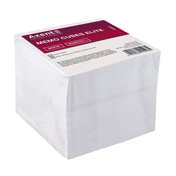 Note paper Axent Elite "White" 8008-A, 90Х90Х70mm, unglued