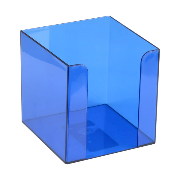 Cube paper holder Delta D4005-02,  90x90x90 mm, blue