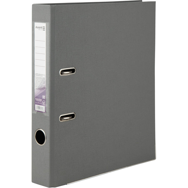 Segregator biurowy dwustronny Delta D1711-03P, A4, 5 cm, po rozłożeniu, szary