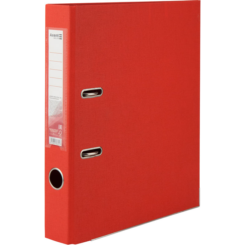 Segregator biurowy dwustronny Delta D1711-06P, A4, 5 cm, po rozłożeniu, czerwony