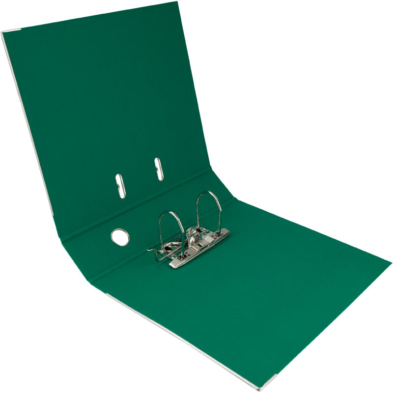 Segregator biurowy dwustronny Delta D1712-04P, A4, 7,5 cm, po rozłożeniu, zielony