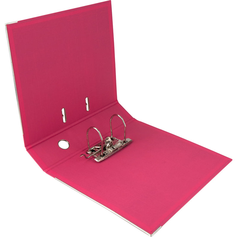 Segregator biurowy dwustronny Delta D1712-05P, A4, 7,5 cm, po rozłożeniu, różowy